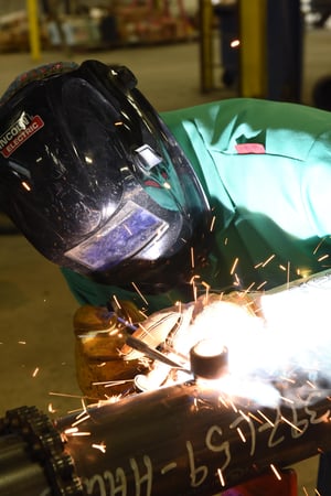 At some participating bases, he UA VIP Program trains transitioning active-duty military service members welding skills.