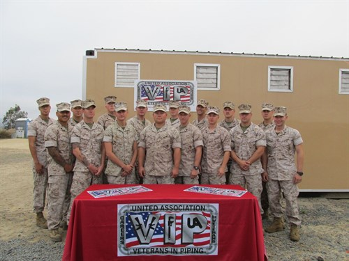 A group picture of the the 20th weldig class at Camp Pendleton.