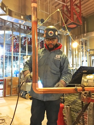 UA VIP graduate Alejandro Francis is now a member of Steamfitters Local 638.