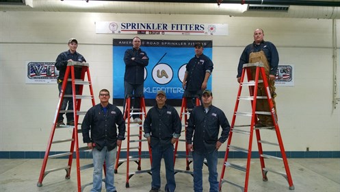 The second class of sprinkler fitters graduates from the Fort Sill VIP Program.