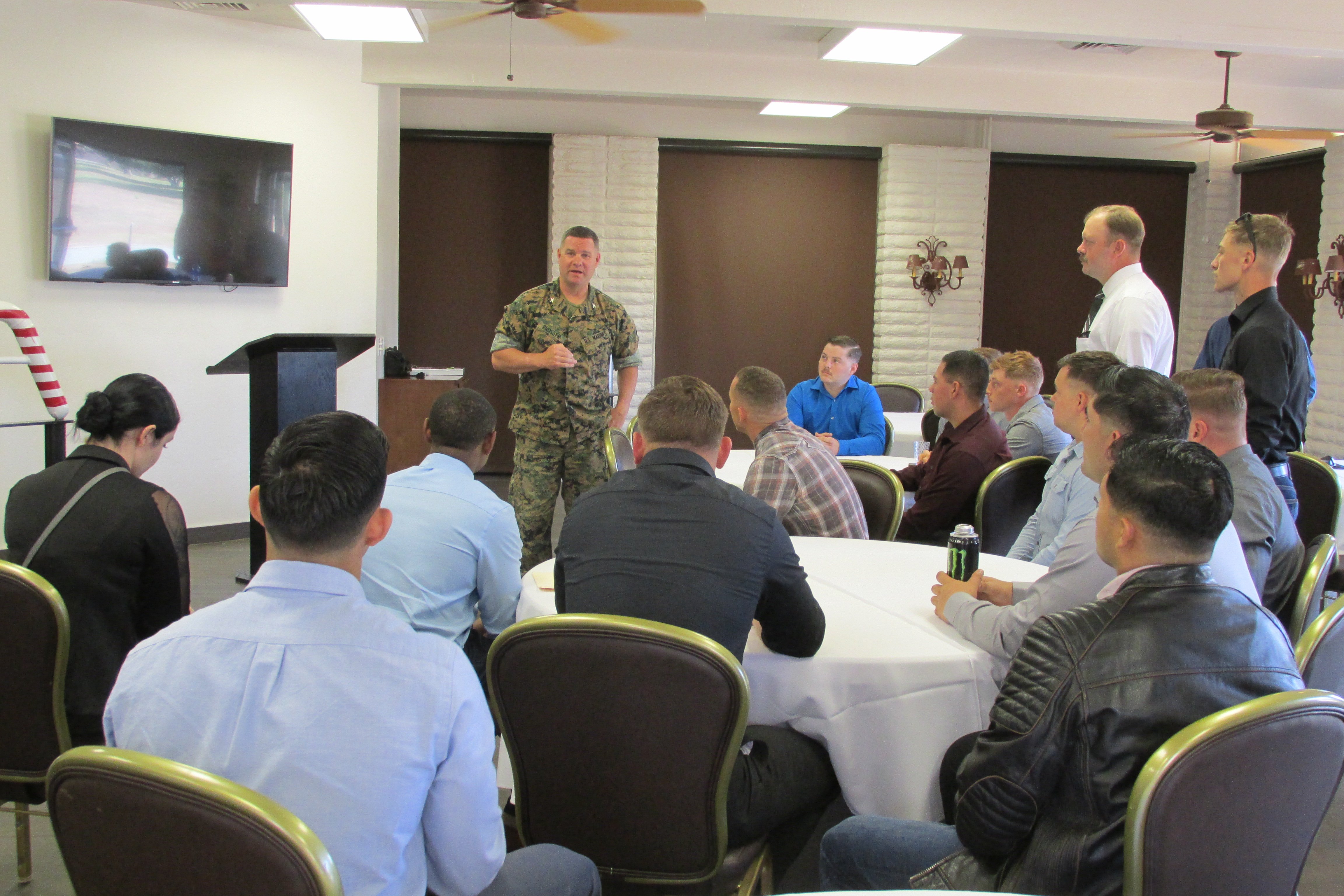 The graduation ceremony for UA VIP Camp Pendleton Welding Class 27.