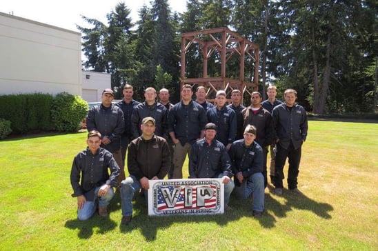 United Association Veterans in Piping (UA VIP), Army Sgt. Joseph Gannon - JBLM Class 12 (4)