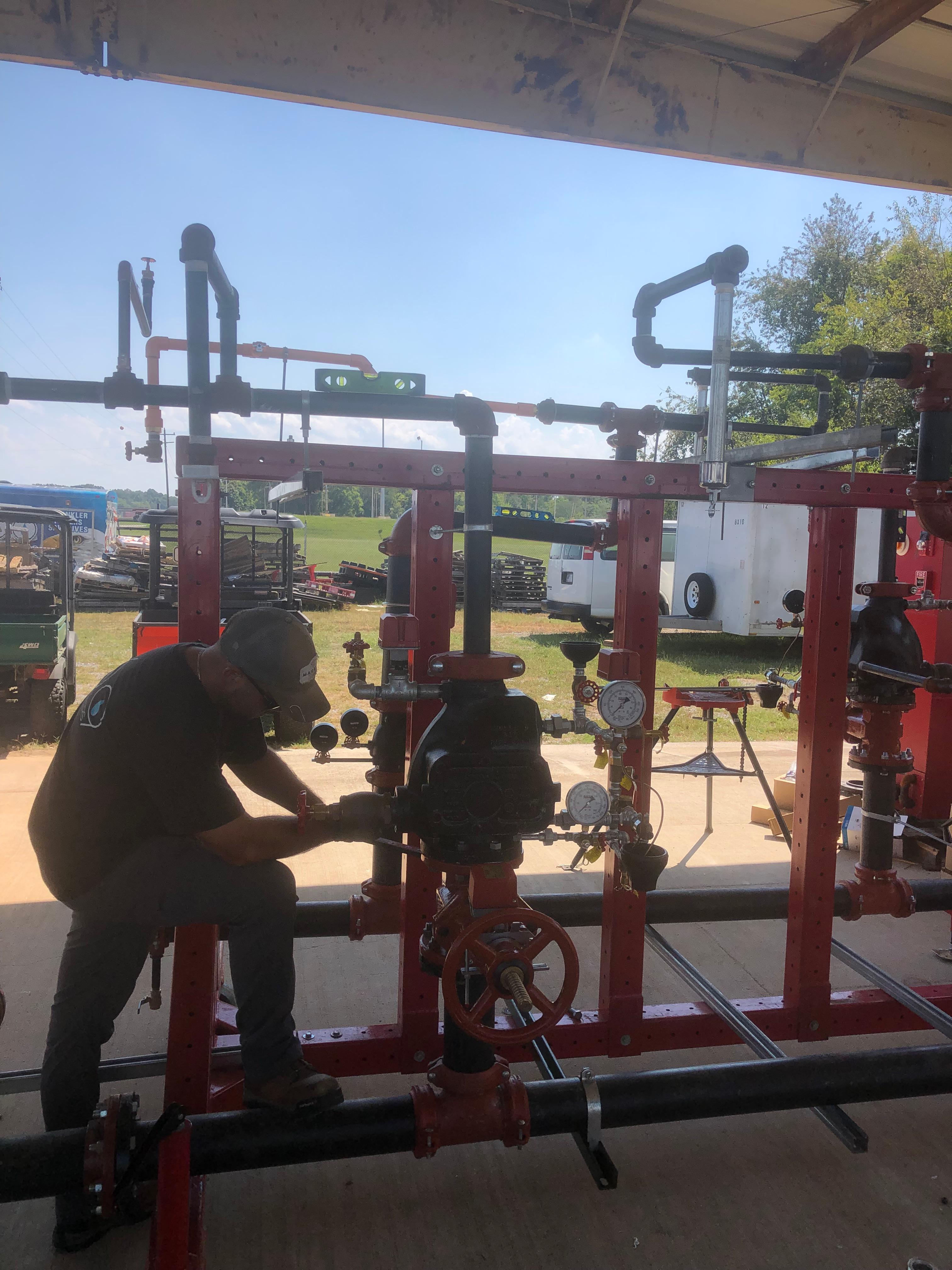 Fort Campbell Sprinkler Fitter class 8 begins civilian career training