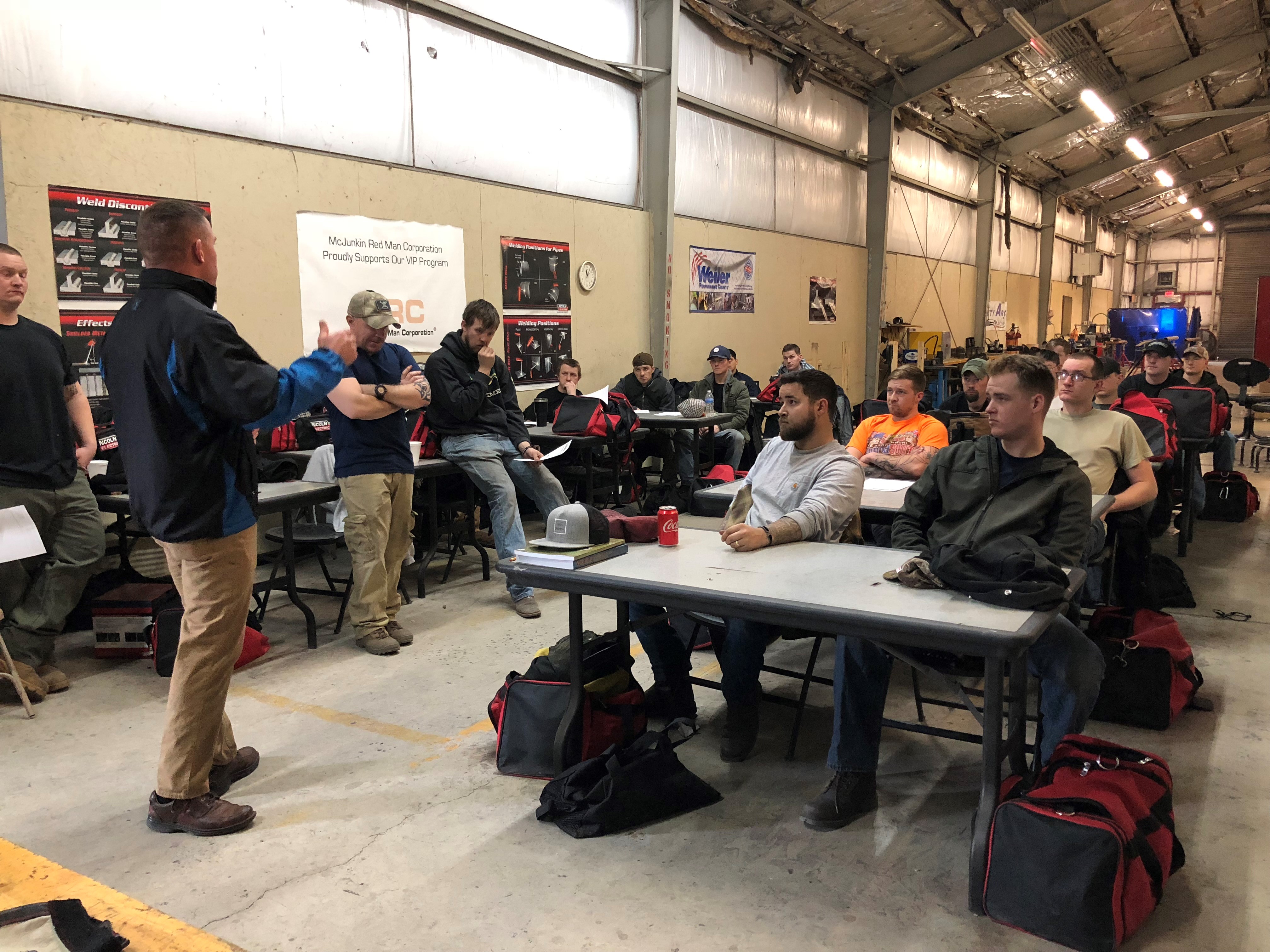 UA VIP Fort Campbell Class 19 students begin welding career training