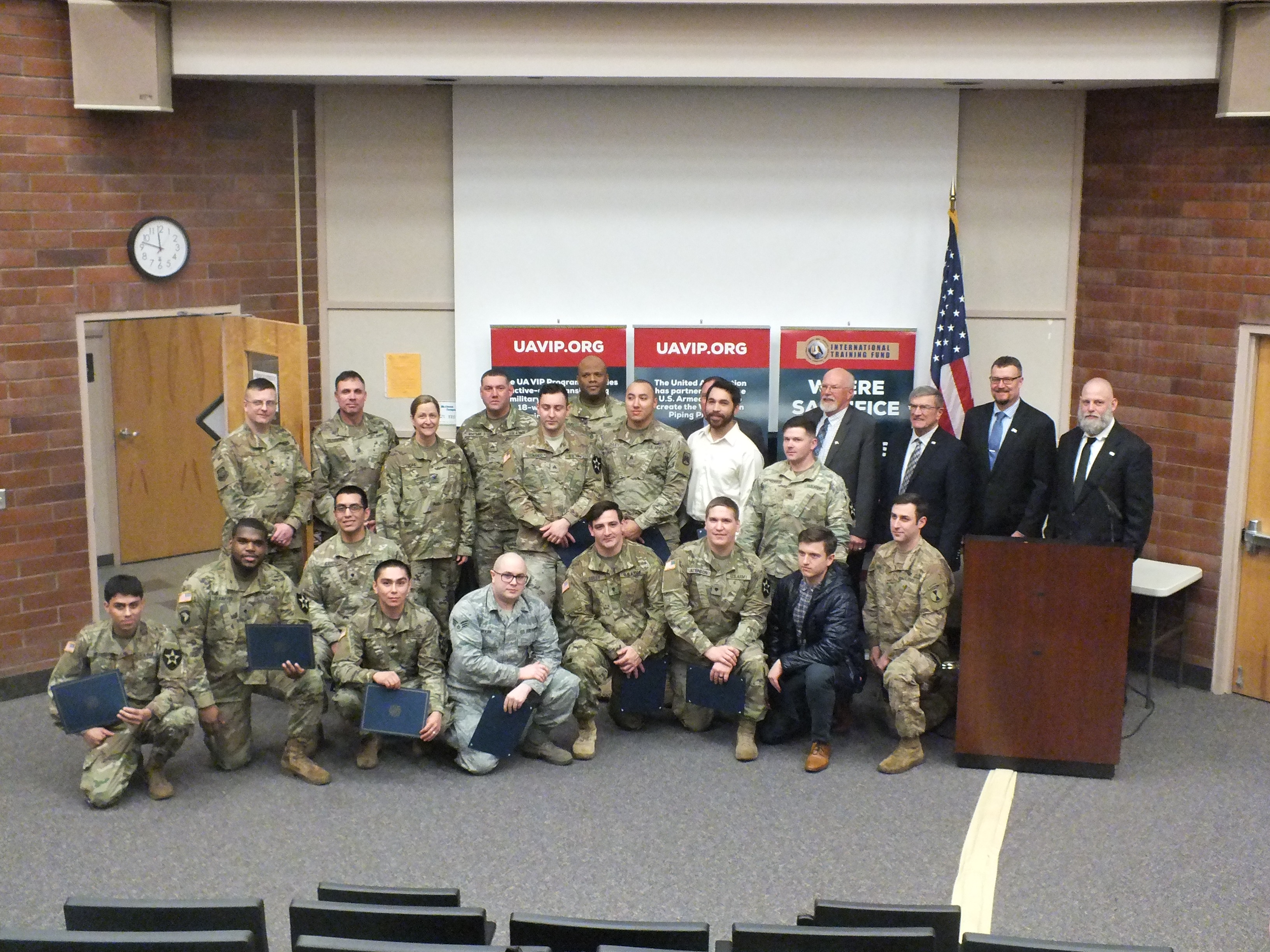 United Association Veterans in Piping JBLM VIP Graduation