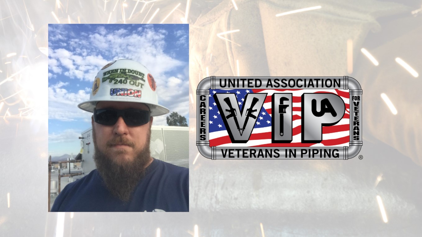 UA Local 761 apprentice Kristofer Schaffner - Fort Carson UA VIP Graduate