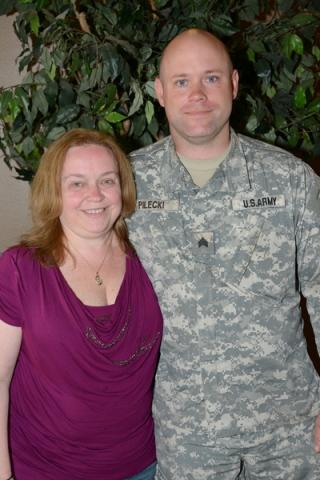 SGT JEREMY PILECKI CELEBRATES MILESTONE WITH HIS MOTHER, GAIL PILECKI