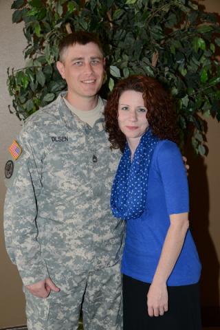 SFC MICHAEL OLSEN AND HIS WIFE, AMANDA